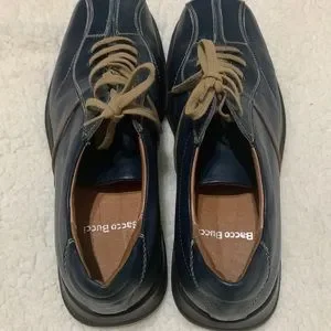 Bacco Bucci | Shoes | Bacco Bucci Blue Leather Lace Up  display picture 1